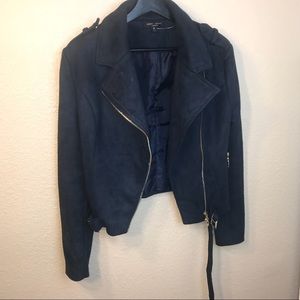 Blue Suede Bikers Jacket